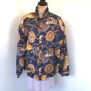 VINTAGE FUDA INTERNATIONAL 100% silk jacket size Large